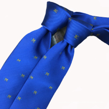 Handmade Perfect Knot Silk Jacquard Logo Men's Necktie